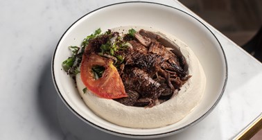 HUMMUS WITH MEAT SHAWARMA